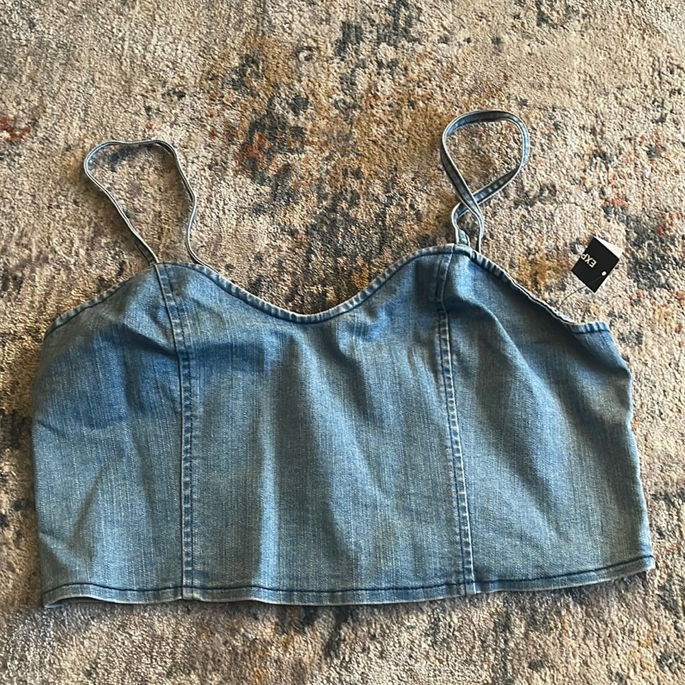 Denim Crop Top